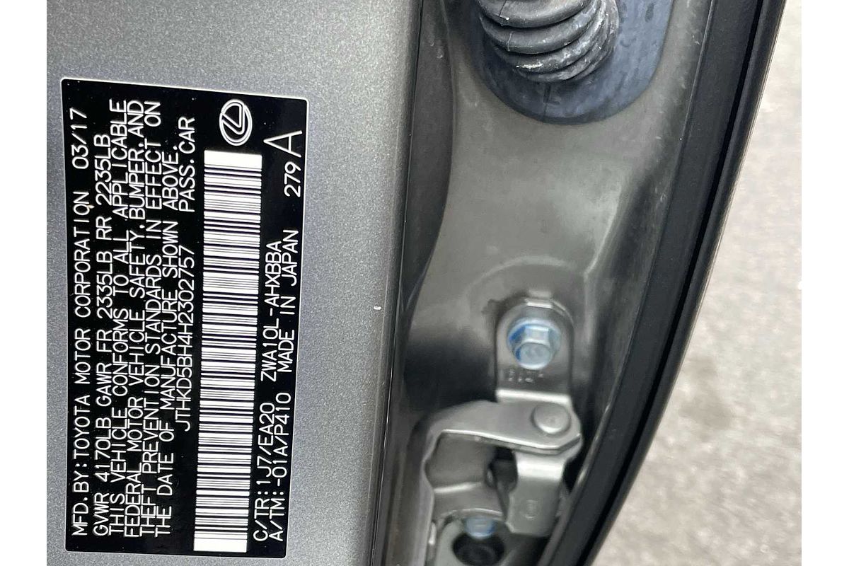 2017 Lexus CT CT 200h