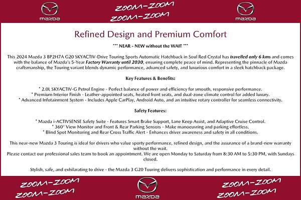 2024 Mazda 3 G20 Touring BP Series