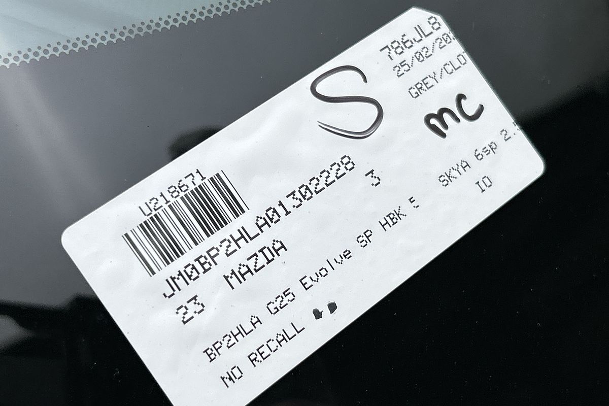 2023 Mazda 3 G25 Evolve SP BP Series