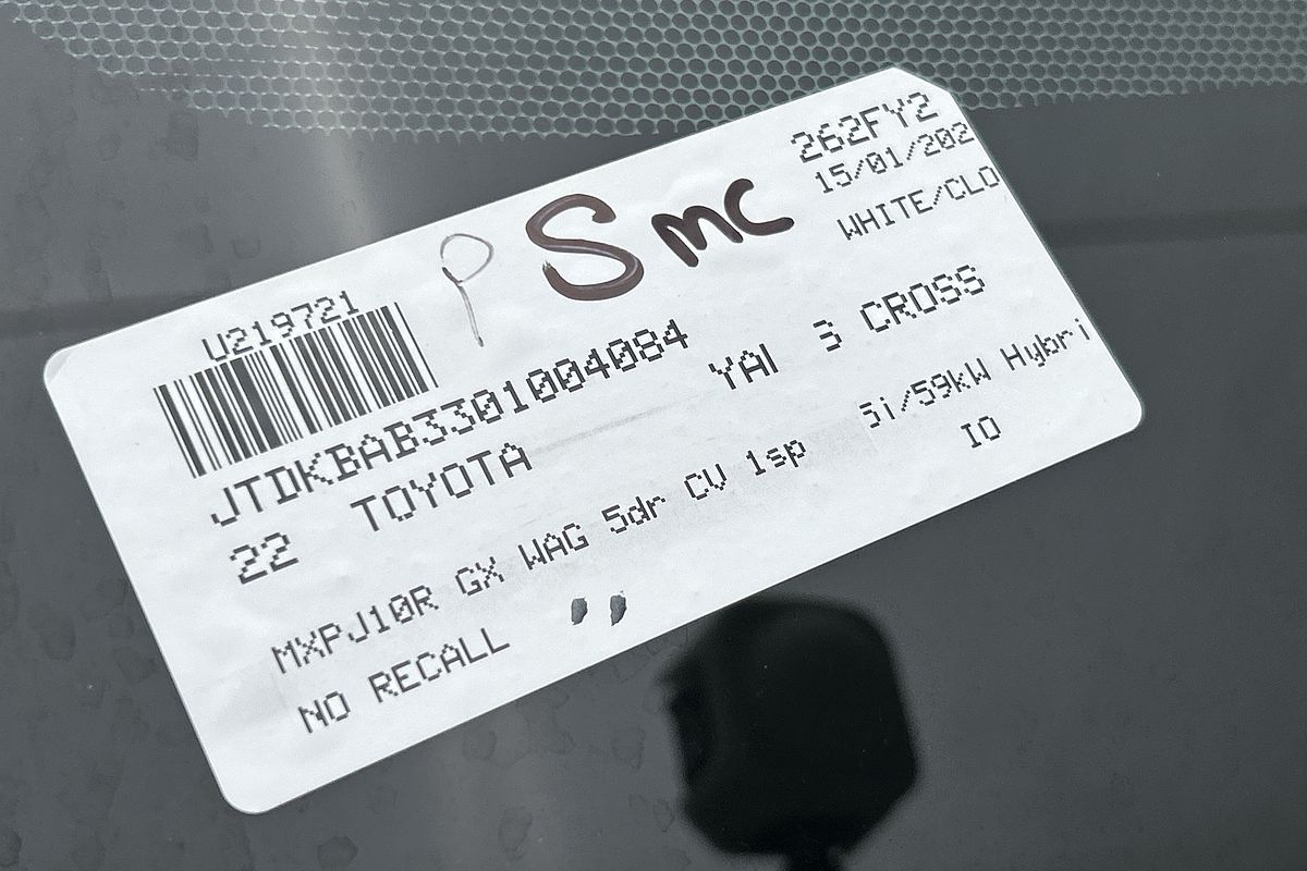 2022 Toyota Yaris Cross GX MXPJ10R