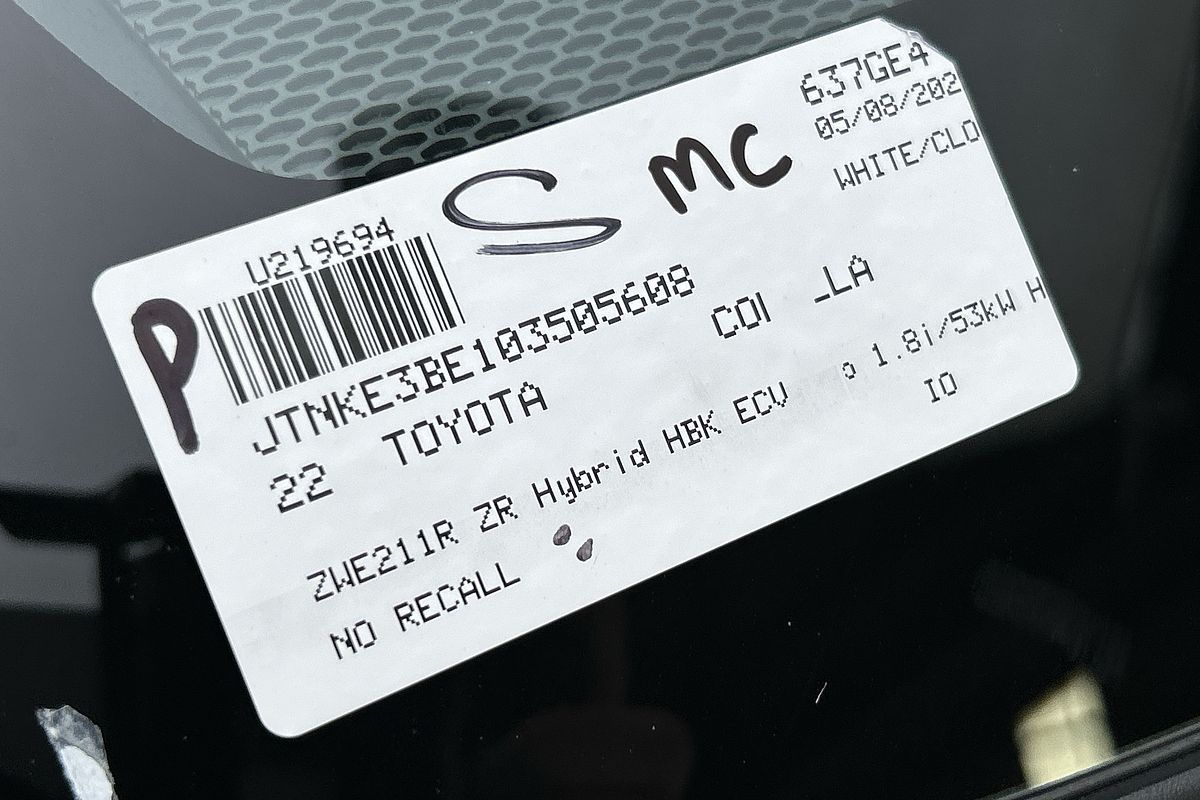 2022 Toyota Corolla ZR Hybrid ZWE211R