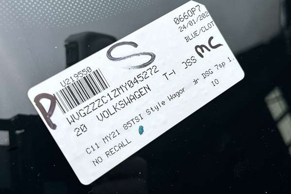 2020 Volkswagen T-Cross 85TSI Style C11