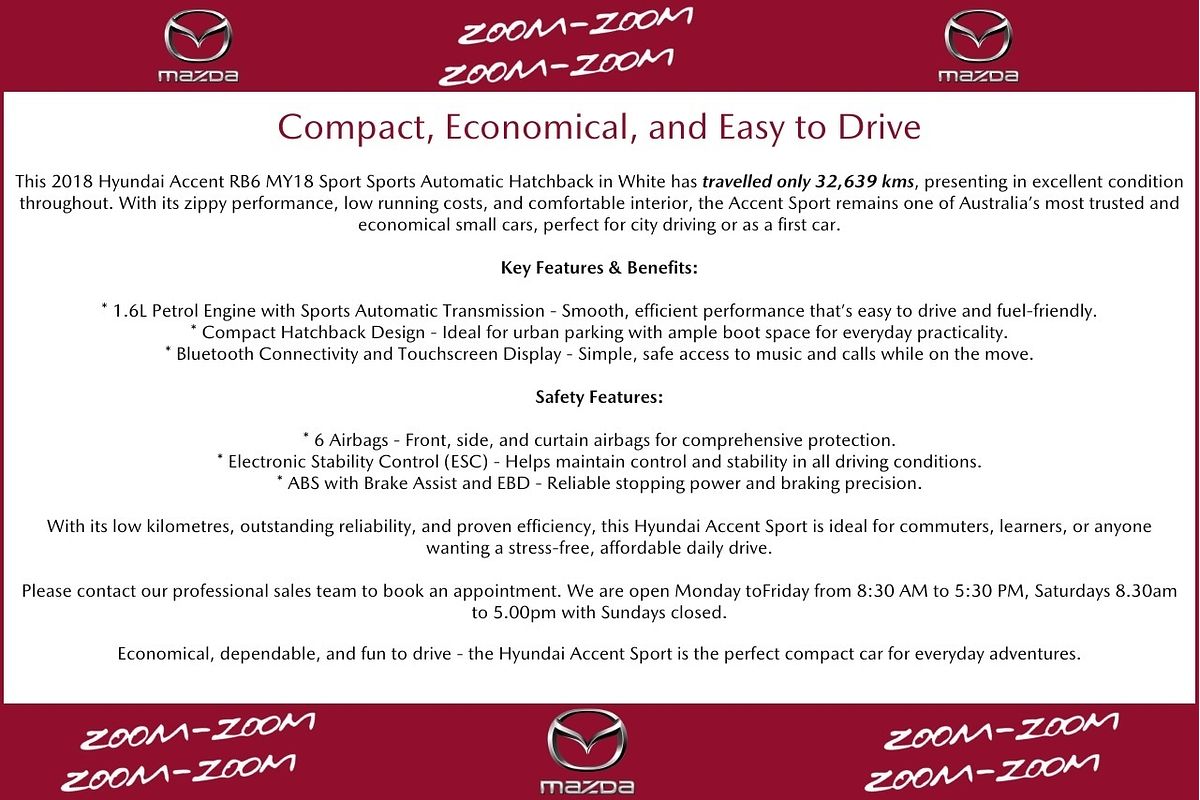 2018 Hyundai Accent Sport RB6