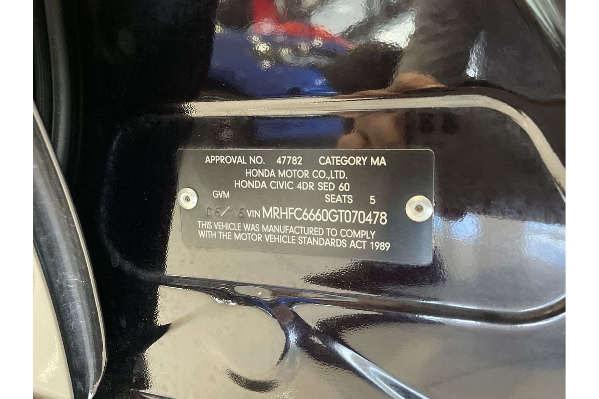 2016 Honda Civic VTi-S 10th Gen