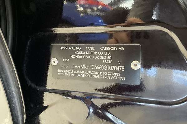 2016 Honda Civic VTi-S 10th Gen