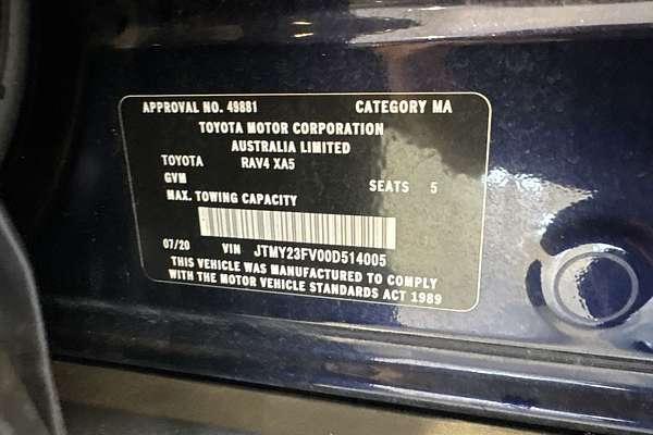 2020 Toyota RAV4 Cruiser AXAH54R