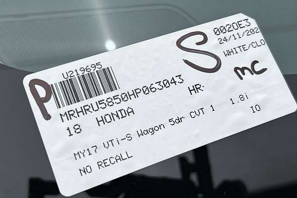 2018 Honda HR-V VTi-S