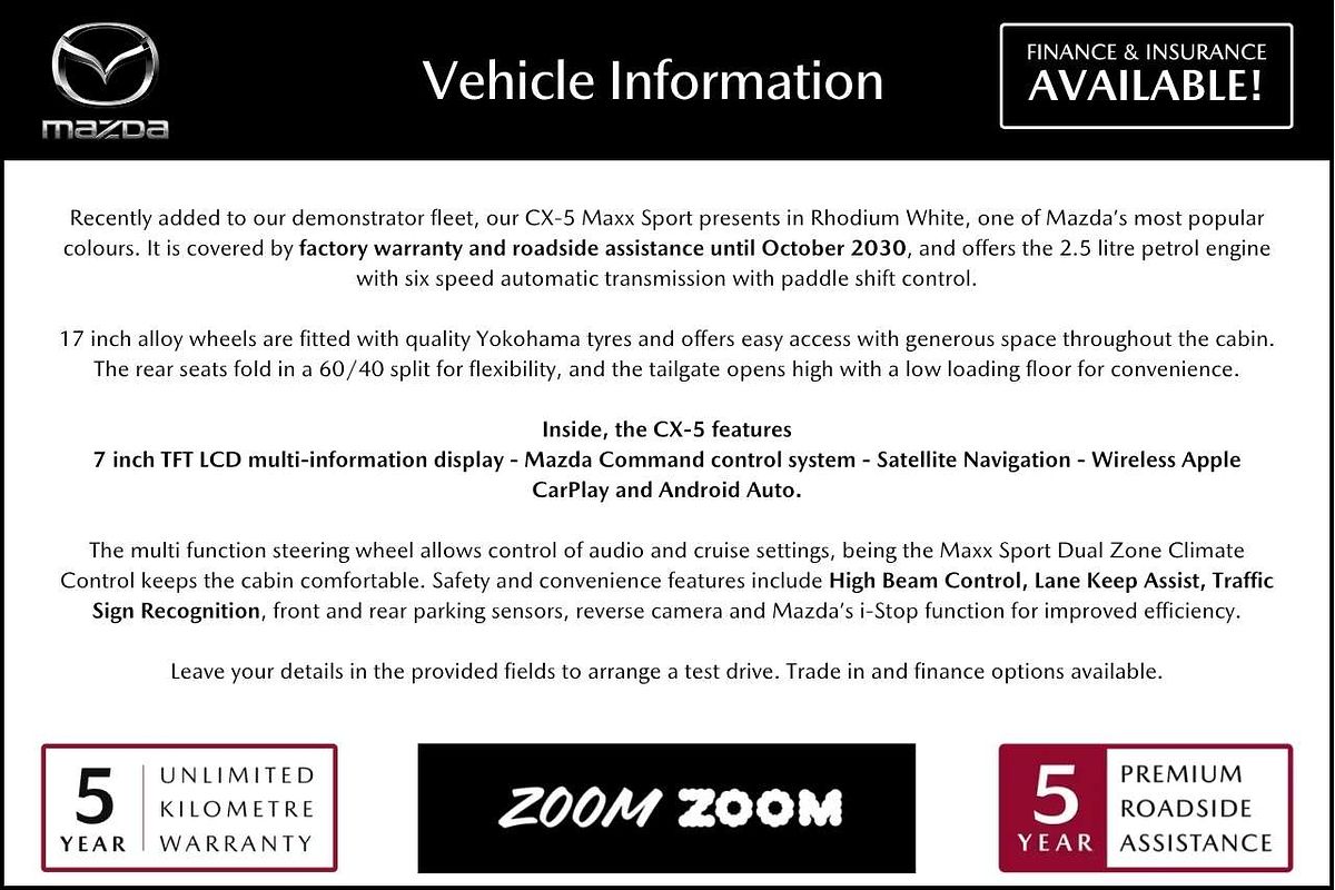 2025 Mazda CX-5 G25 Maxx Sport KF Series