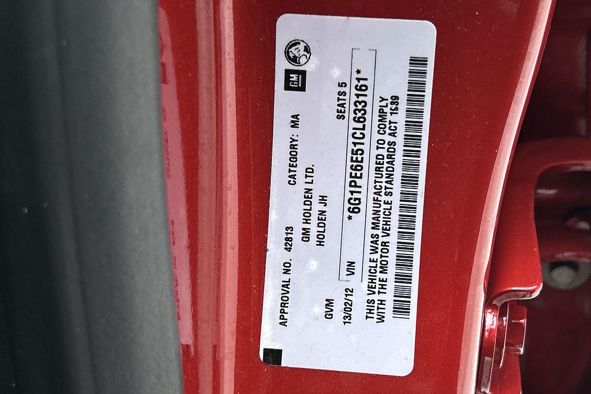 2012 Holden Cruze CDX JH Series II