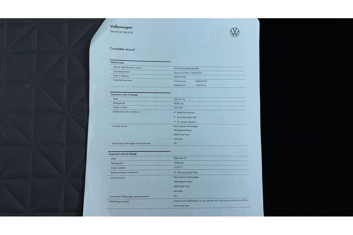 2021 Volkswagen Tiguan 132TSI Life 5N