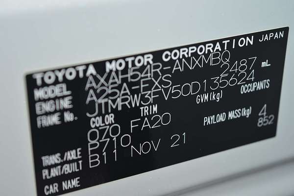 2021 Toyota RAV4 GXL AXAH54R