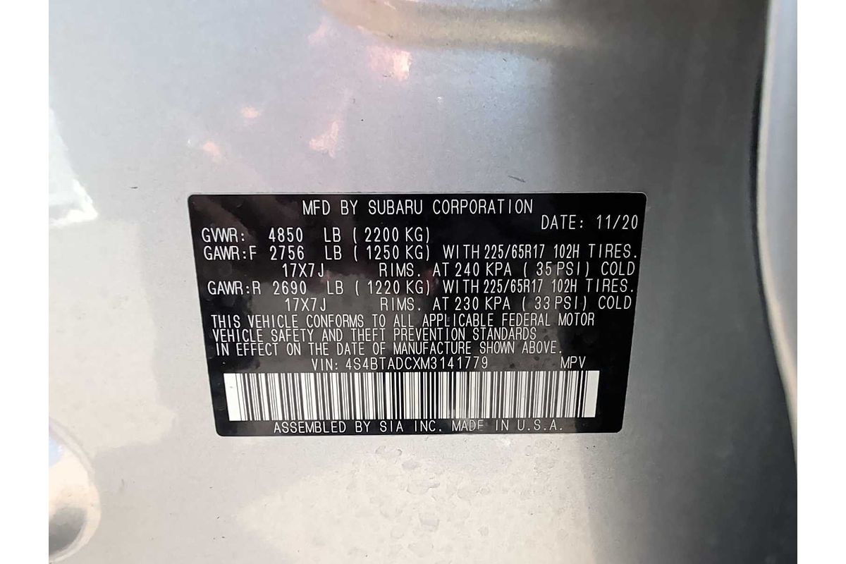 2021 Subaru Outback Premium