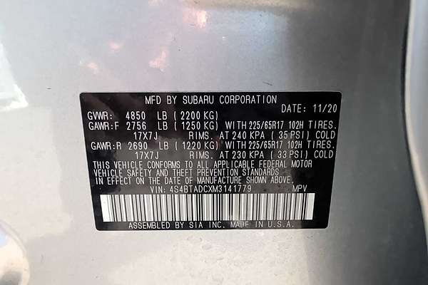 2021 Subaru Outback Premium