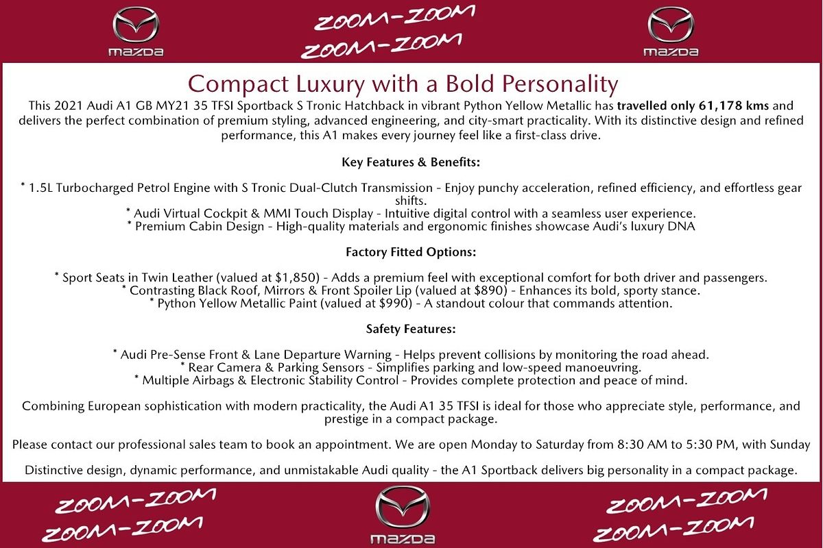 2021 Audi A1 35 TFSI GB