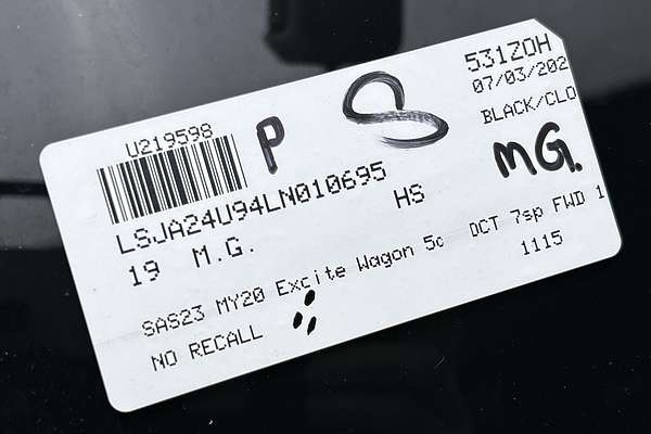 2019 MG HS Excite SAS23