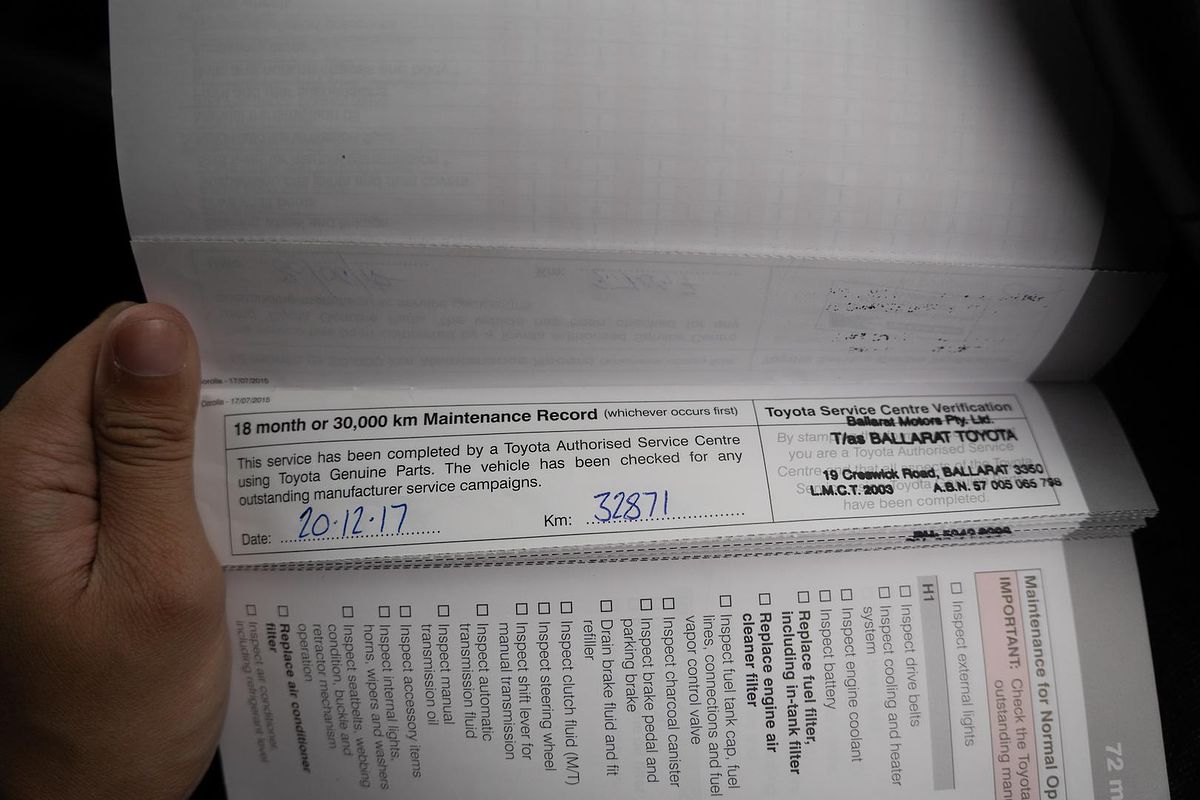 2015 Toyota Corolla Ascent Sport ZRE182R