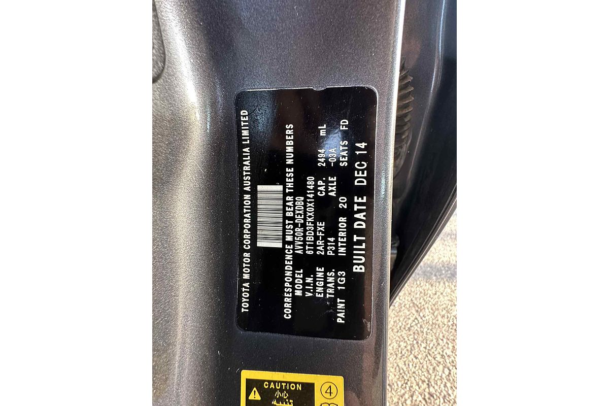 2014 Toyota Camry Hybrid H AVV50R