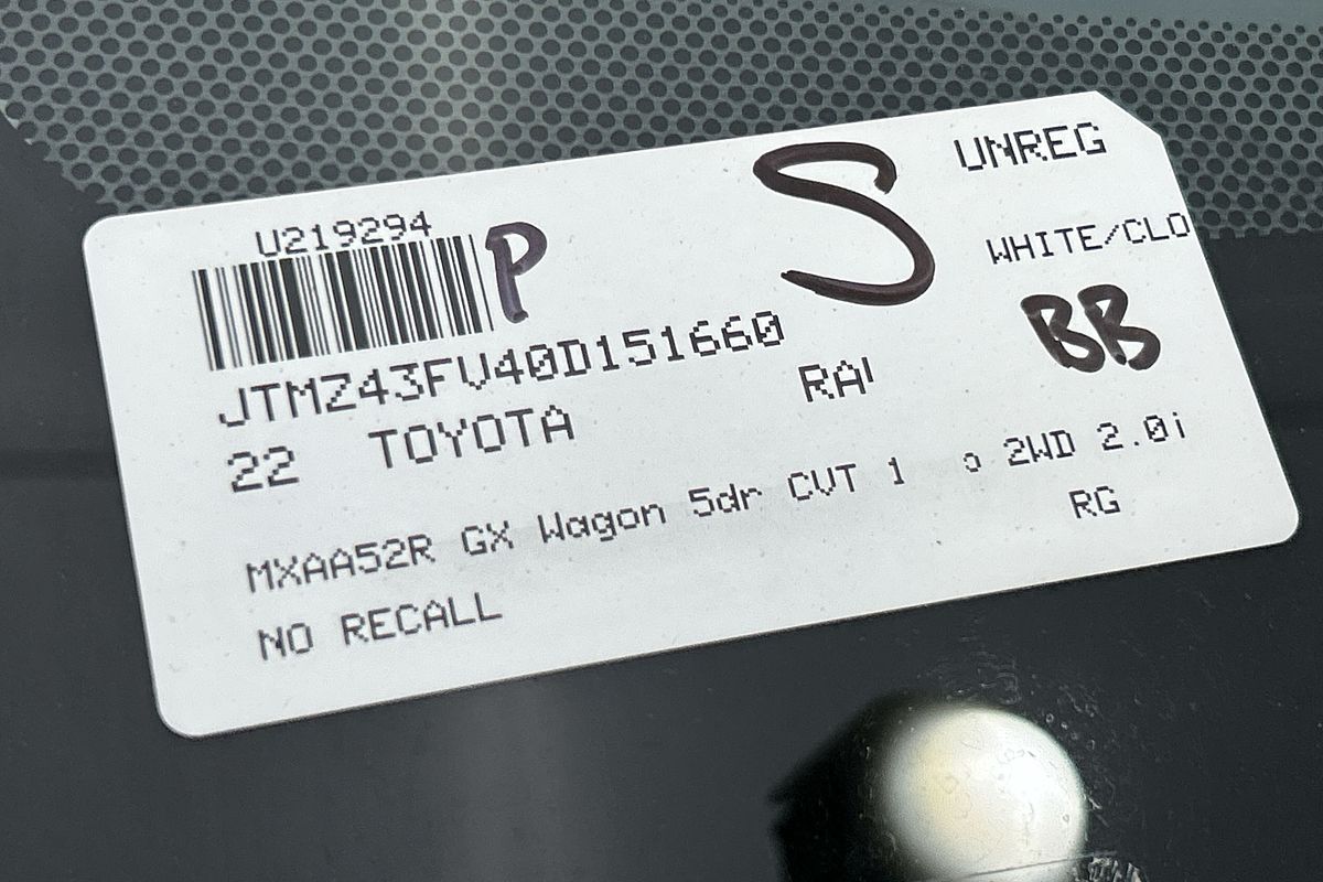 2022 Toyota RAV4 GX MXAA52R