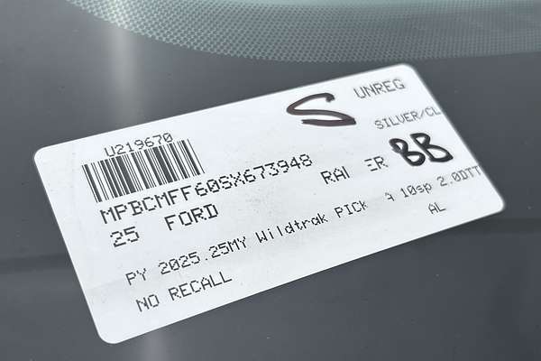 2025 Ford Ranger Wildtrak 4X4 2.0L