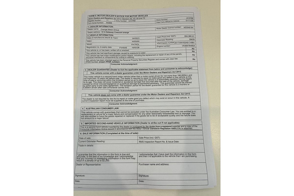 2023 Nissan Patrol Ti-L Y62