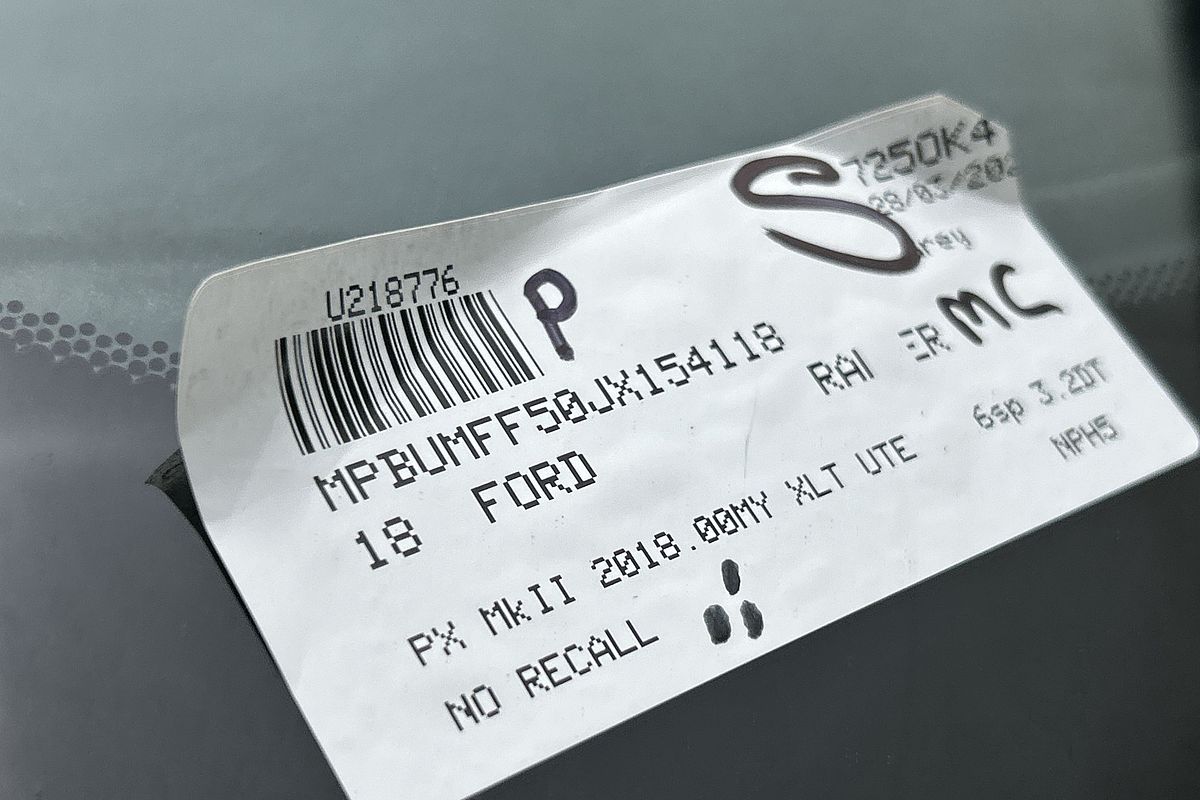 2018 Ford Ranger XLT PX MkII 4X4 3.2L