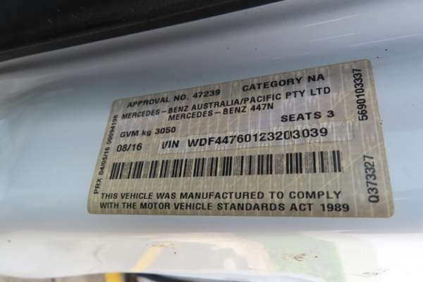 2016 Mercedes-Benz Vito 111CDI 447 SWB