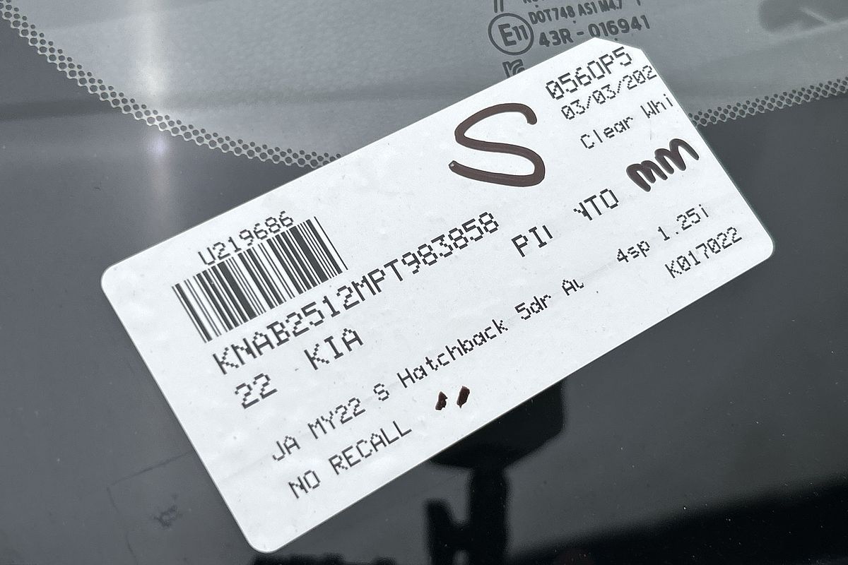 2022 Kia Picanto S JA