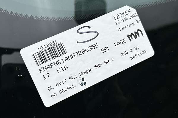 2017 Kia Sportage SLi QL