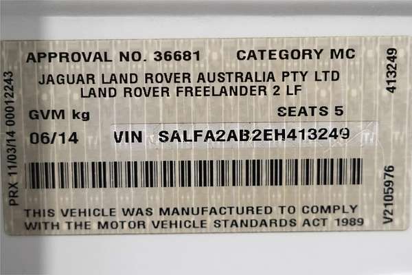 2014 Land Rover Freelander 2 TD4 LF