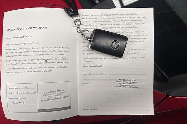 2019 Mazda 3 G20 Pure BP Series