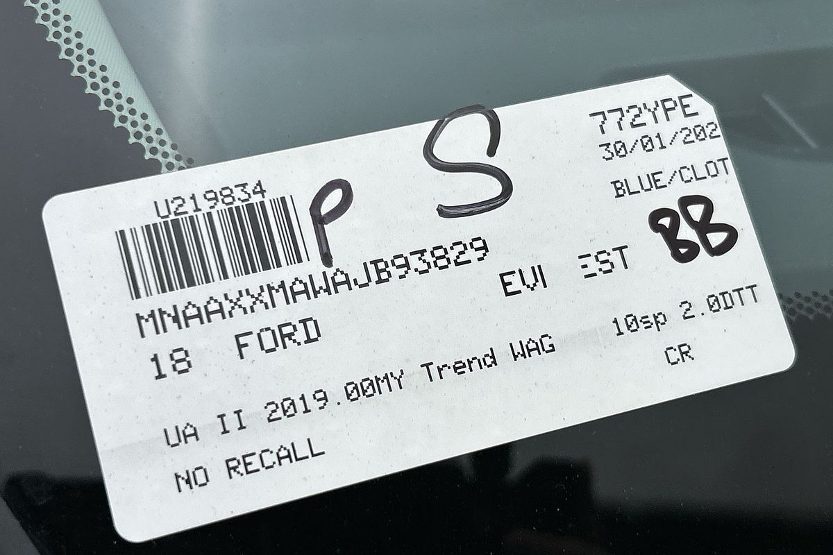 2018 Ford Everest Trend UA II 2.0L