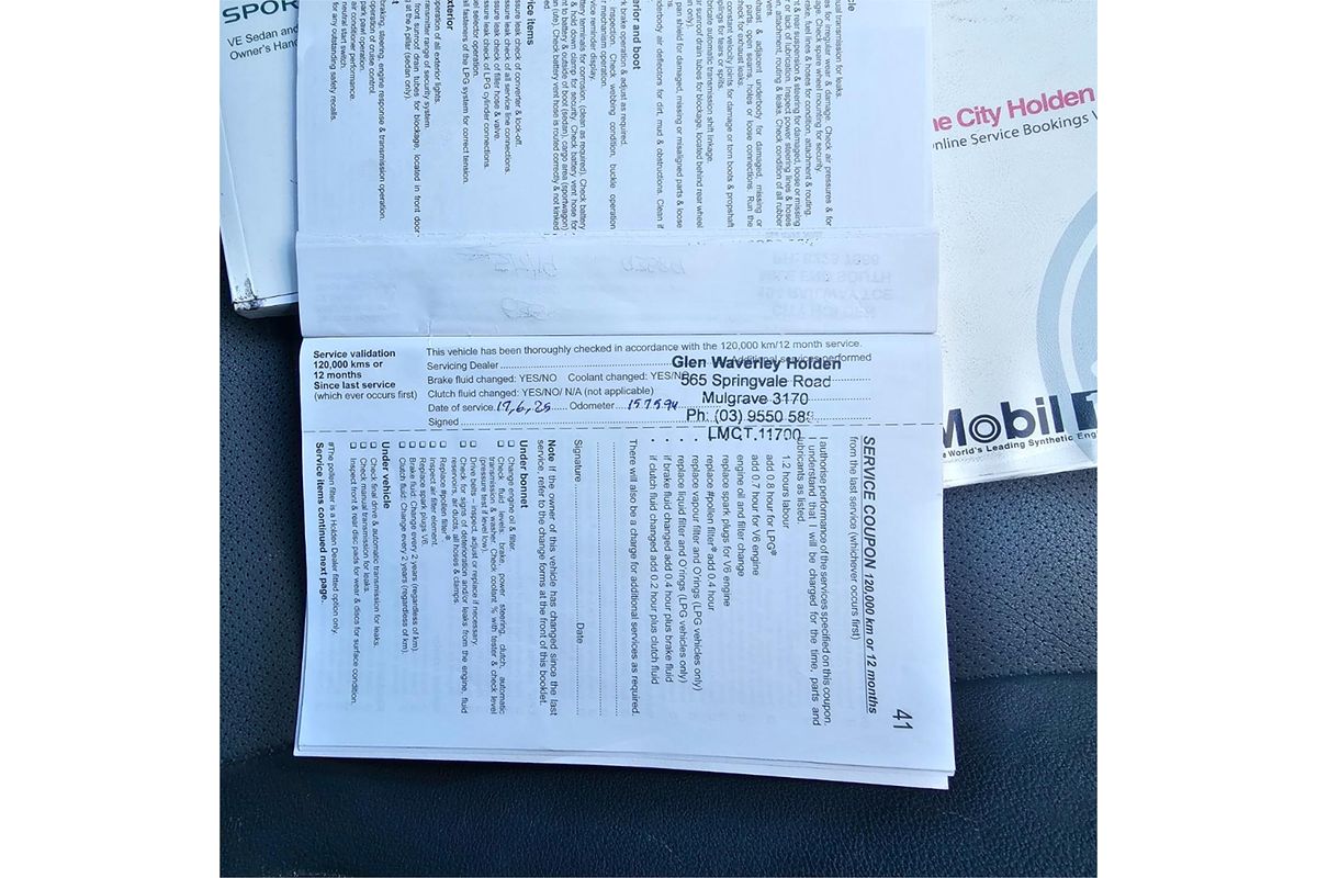 2011 Holden Commodore SV6 VE Series II