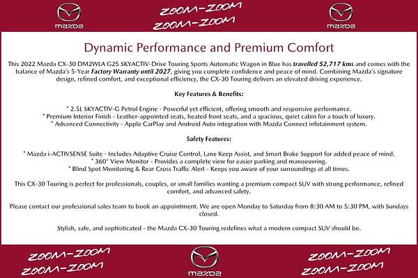 2022 Mazda CX-30 G25 Touring DM Series