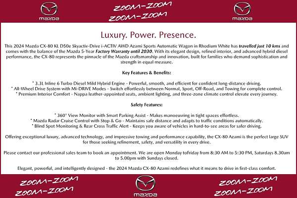 2024 Mazda CX-80 D50e Azami KL
