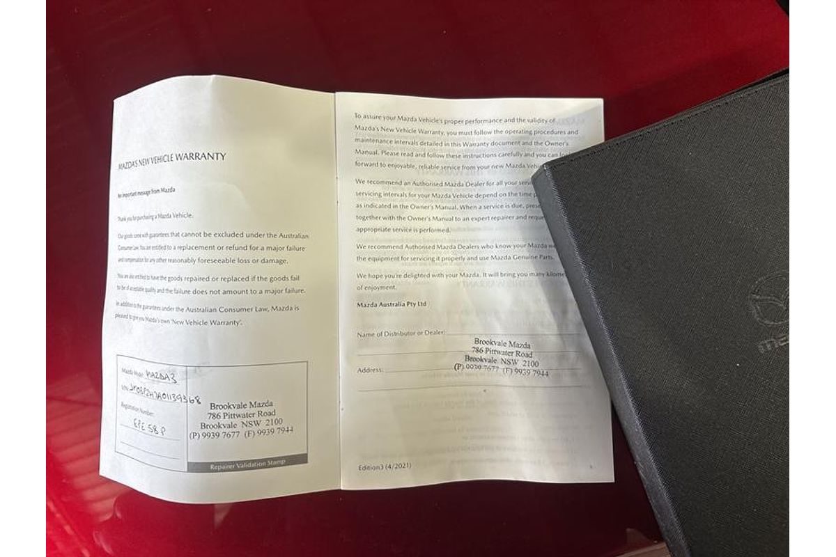 2021 Mazda 3 G20 Pure BP Series