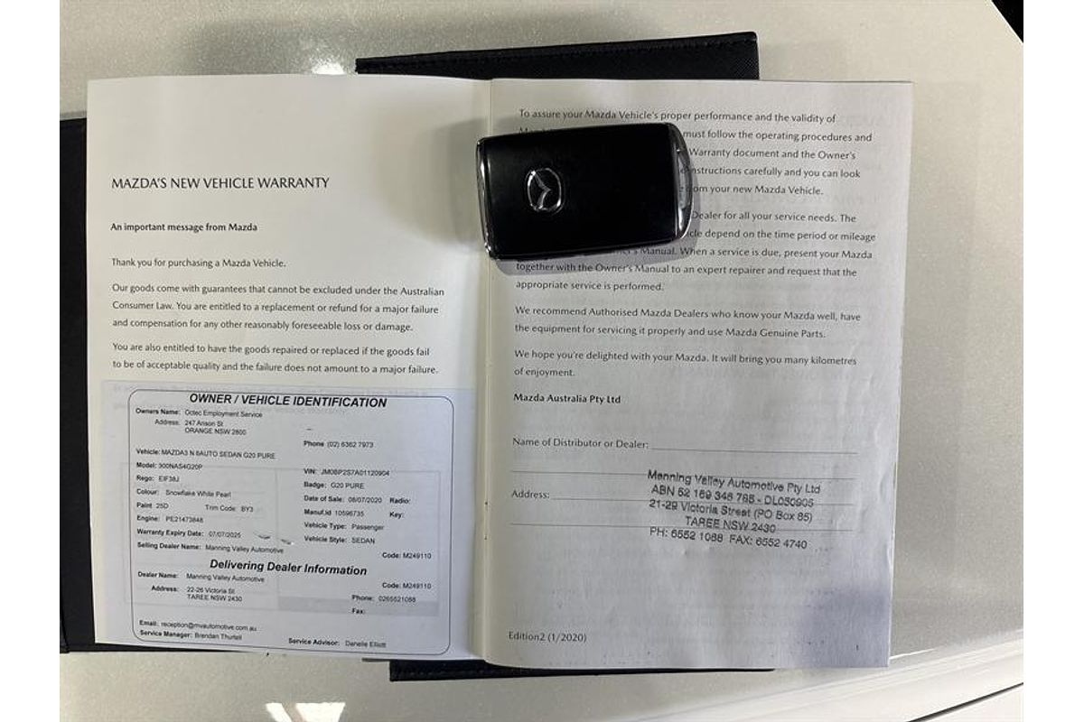 2019 Mazda 3 G20 Pure BP Series