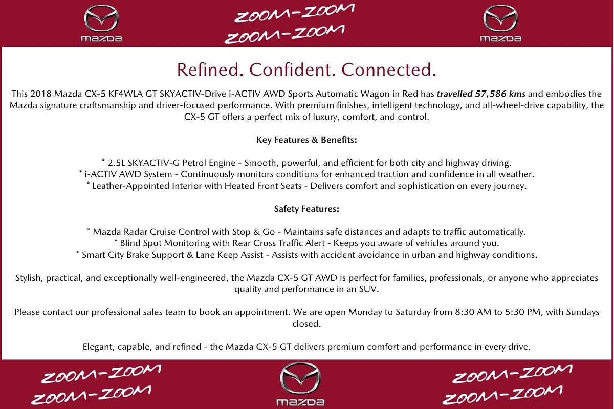 2018 Mazda CX-5 GT KF Series