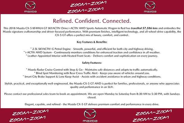 2018 Mazda CX-5 GT KF Series