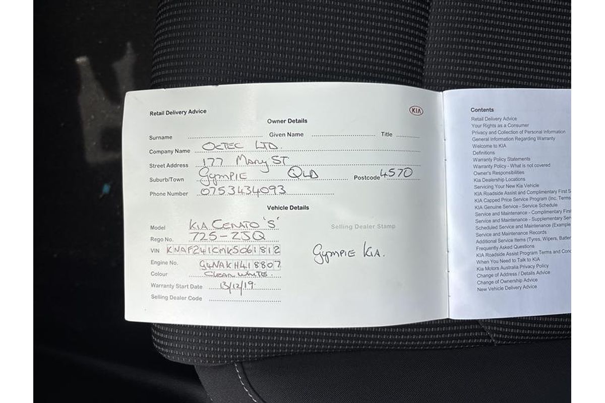 2019 Kia Cerato S BD