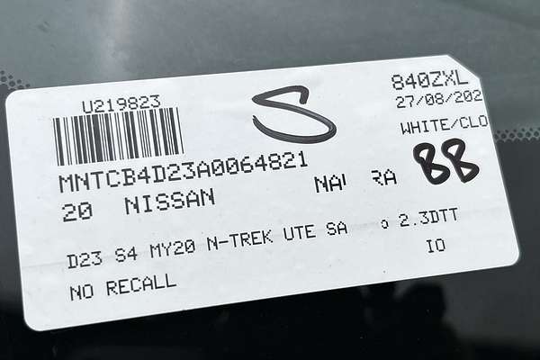 2020 Nissan Navara N-TREK D23 Series 4 4X4