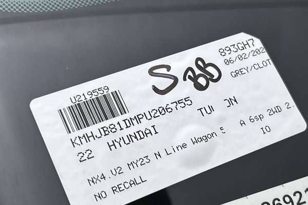 2022 Hyundai Tucson N Line NX4.V2