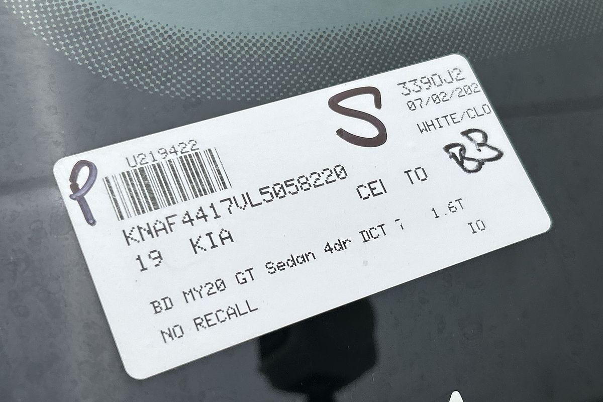 2019 Kia Cerato GT BD