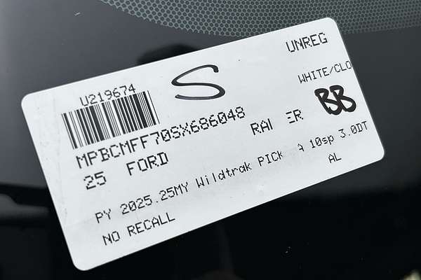 2025 Ford Ranger Wildtrak 4X4 3.0L