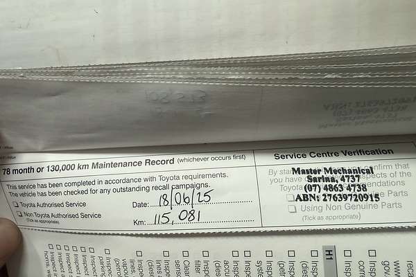 2018 Toyota Hilux Workmate Hi-Rider GUN135R Rear Wheel Drive