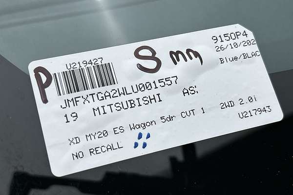 2019 Mitsubishi ASX ES XD
