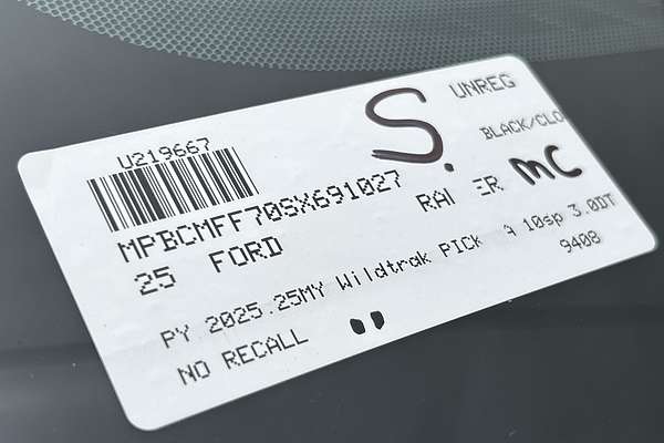 2025 Ford Ranger Wildtrak 4X4 3.0L