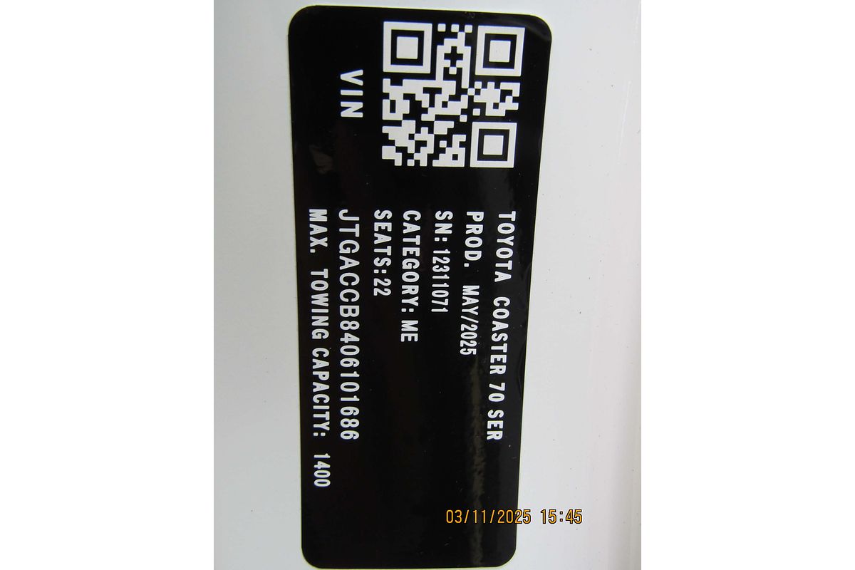 2025 Toyota Coaster GDB70R