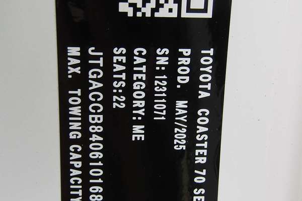 2025 Toyota Coaster GDB70R