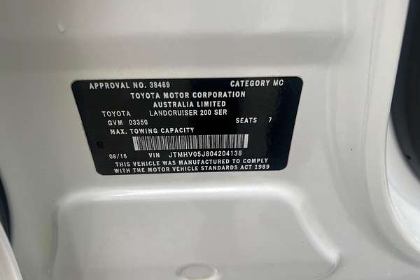 2016 Toyota Landcruiser VX VDJ200R