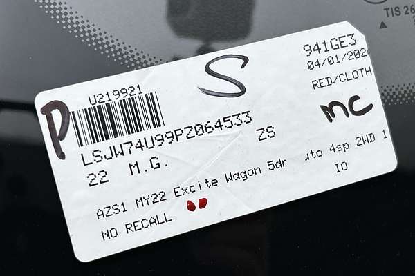 2022 MG ZS Excite AZS1